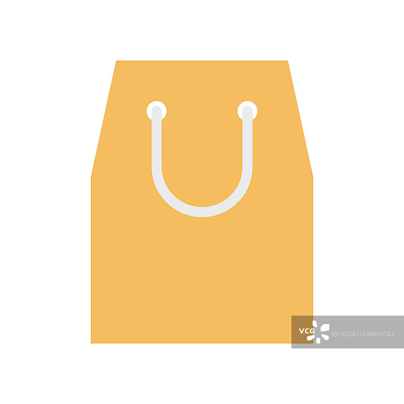 扁平风格纸袋图标图片素材