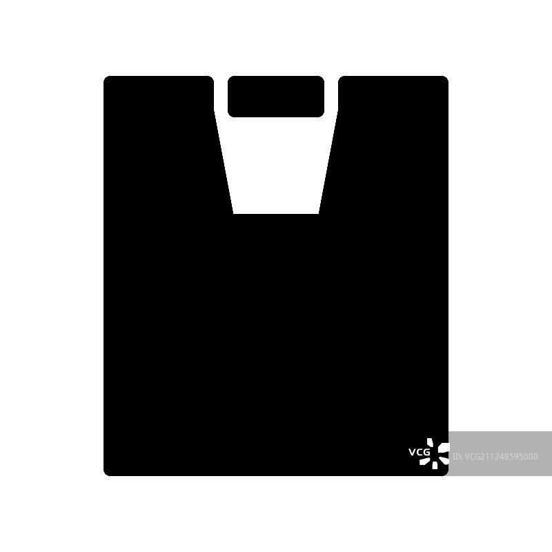 纯色风格纸袋图标图片素材