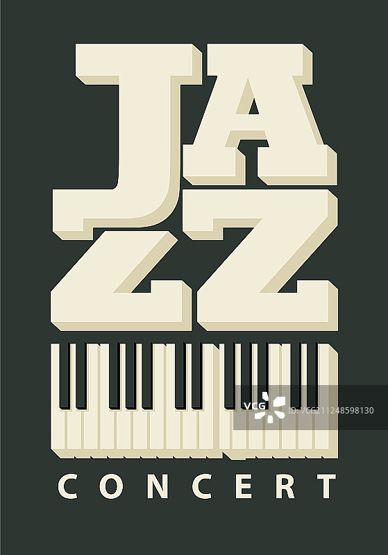 爵士音乐会钢琴海报图片素材