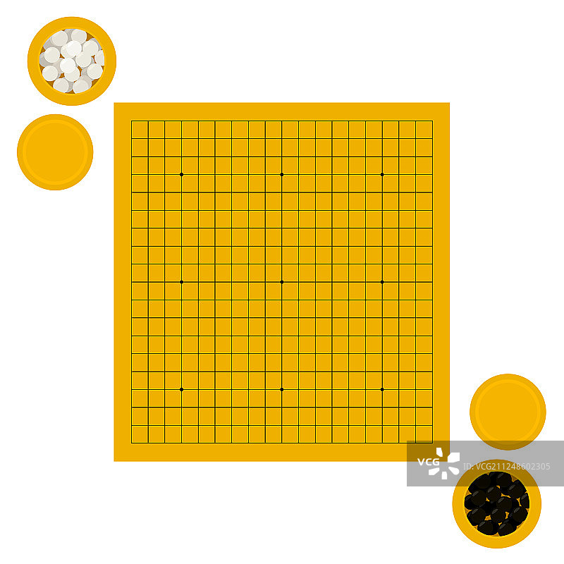 空棋盘和棋碗图片素材