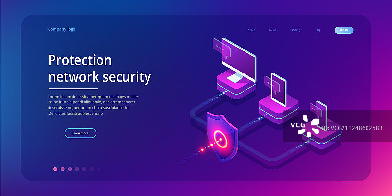 等距保护网络安全又安全图片素材