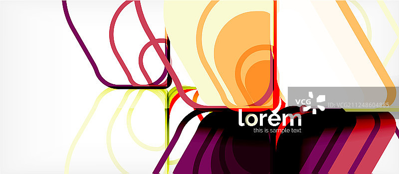 抽象背景，多色几何形状图片素材