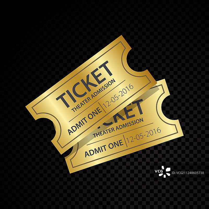 两张票券和优惠券模板图片素材