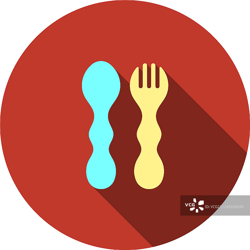 勺子和叉子图标图片素材