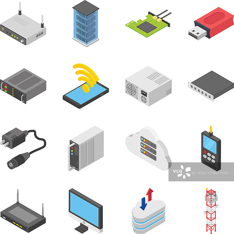 网络和数据中心图标图片素材