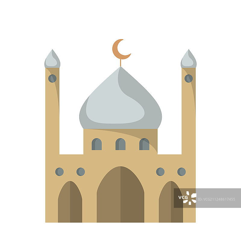 清真寺扁平图标图片素材