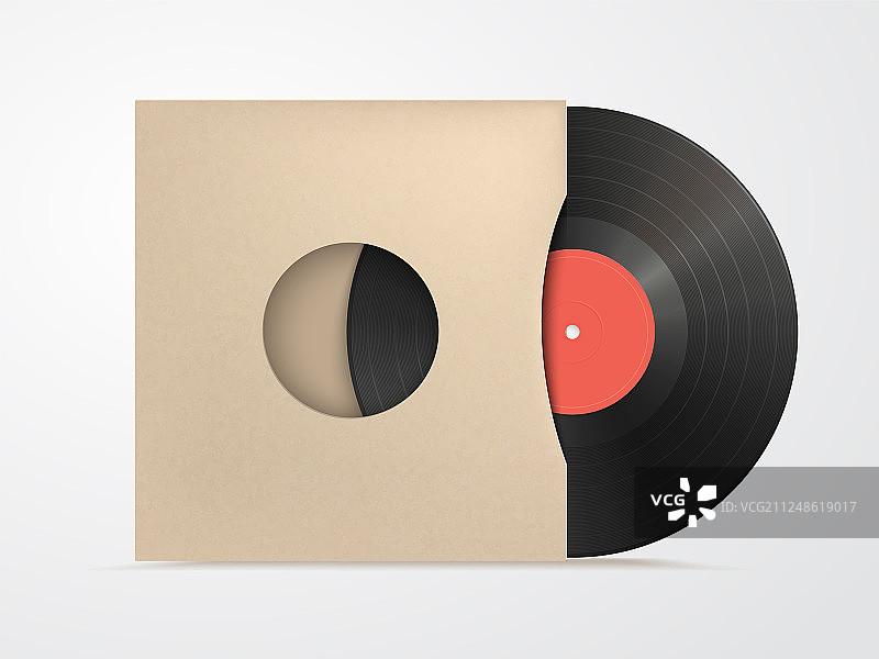 经典黑胶唱片封面设计模板图片素材