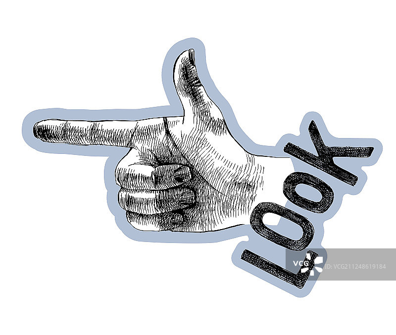 手绘指针草图图片素材