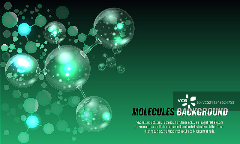 抽象分子结构设计图片素材