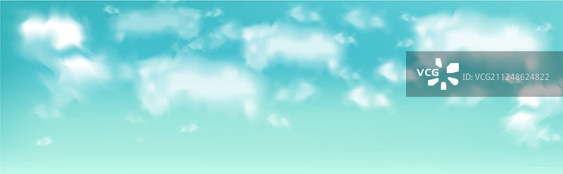 逼真的蓝天白云美景图片素材