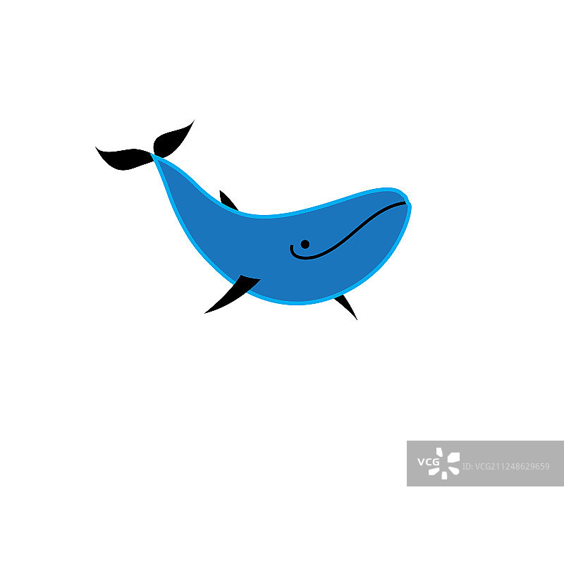 蓝鲸图标图片素材