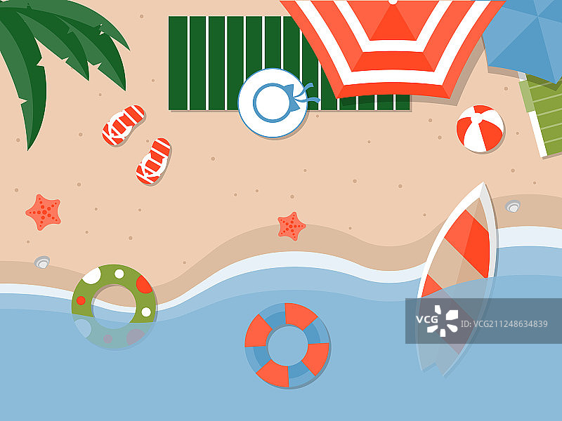 夏季假期海滩海报图片素材