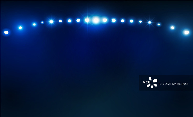 明亮灯光下的足球场图片素材