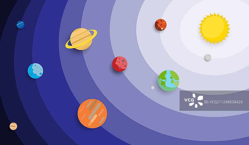 太阳系行星背景图片素材