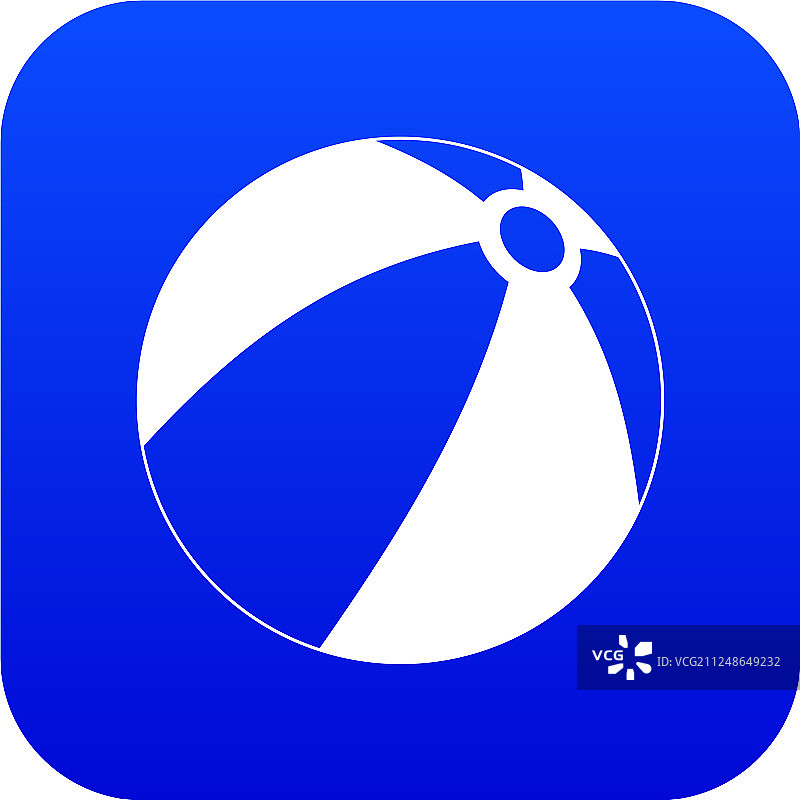 儿童玩具球蓝色图标图片素材