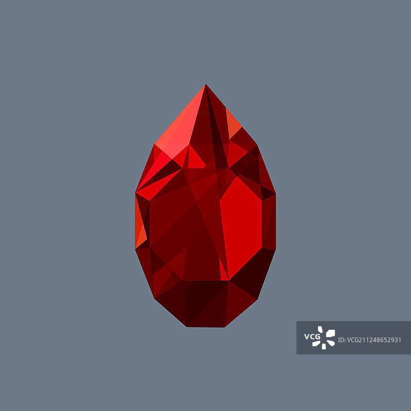 石榴石宝石闪亮Logo图片素材