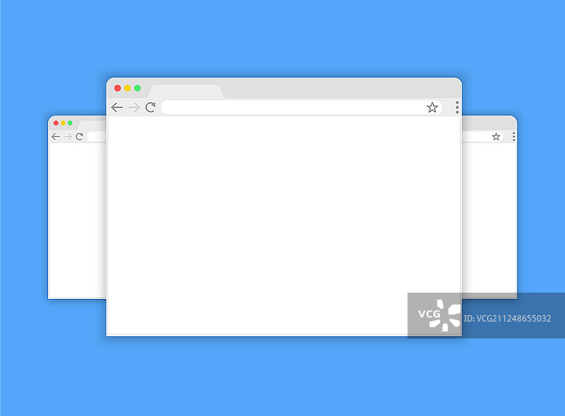 扁平风格的浏览器窗口图片素材