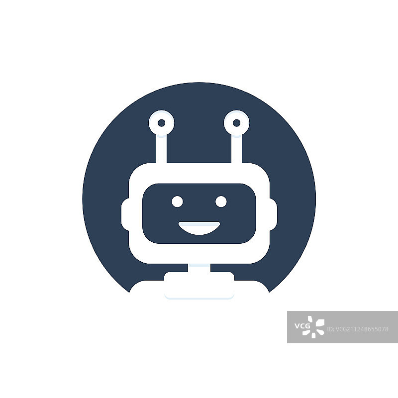 聊天机器人图标背景虚拟助手图片素材
