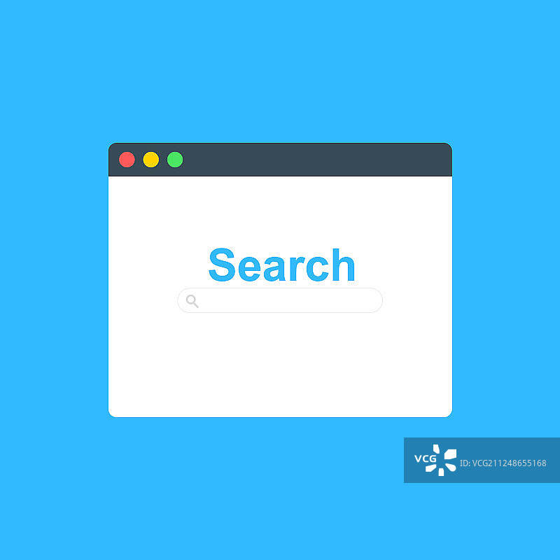 扁平风格的浏览器窗口图片素材