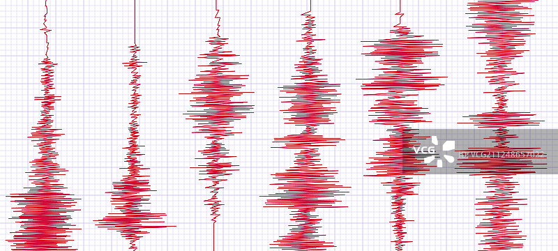 地震图示波器波形图片素材