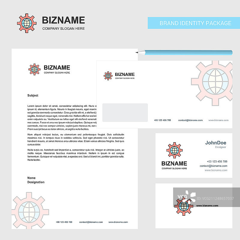 互联网设置信头信封图片素材