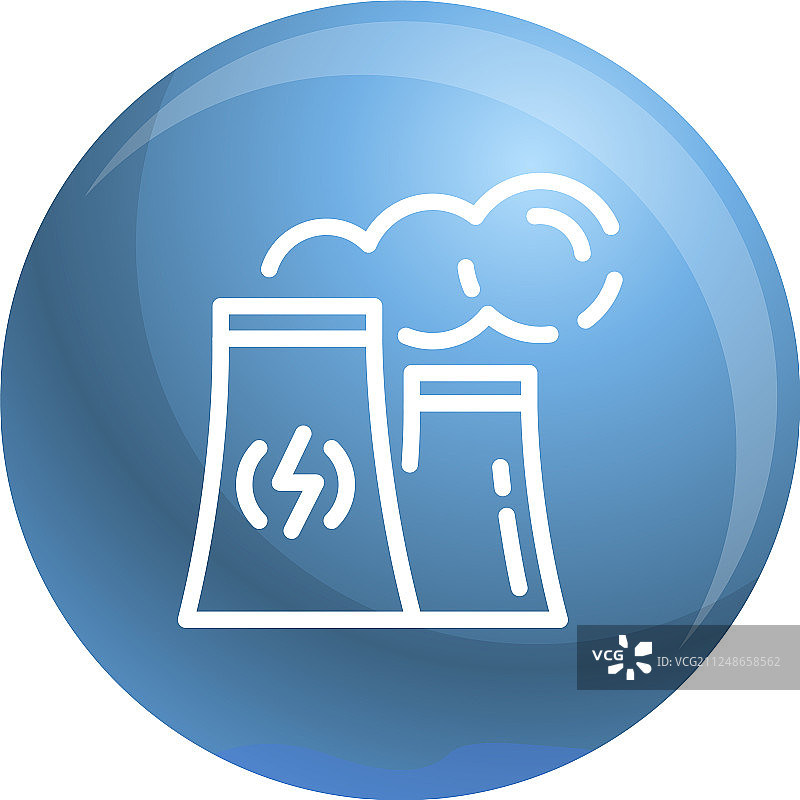 生态工厂图标轮廓样式图片素材