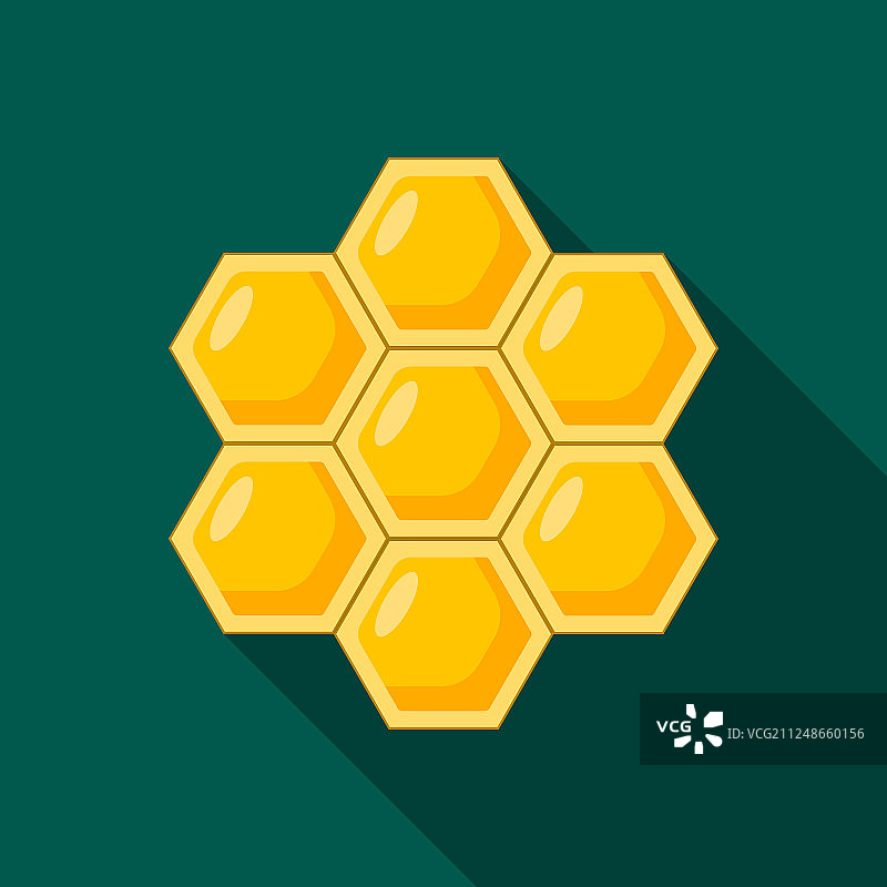蜂巢图标（扁平风格）图片素材
