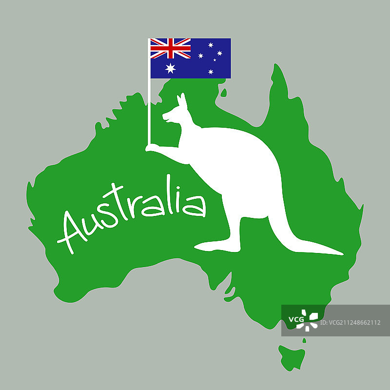 澳大利亚地图图片素材