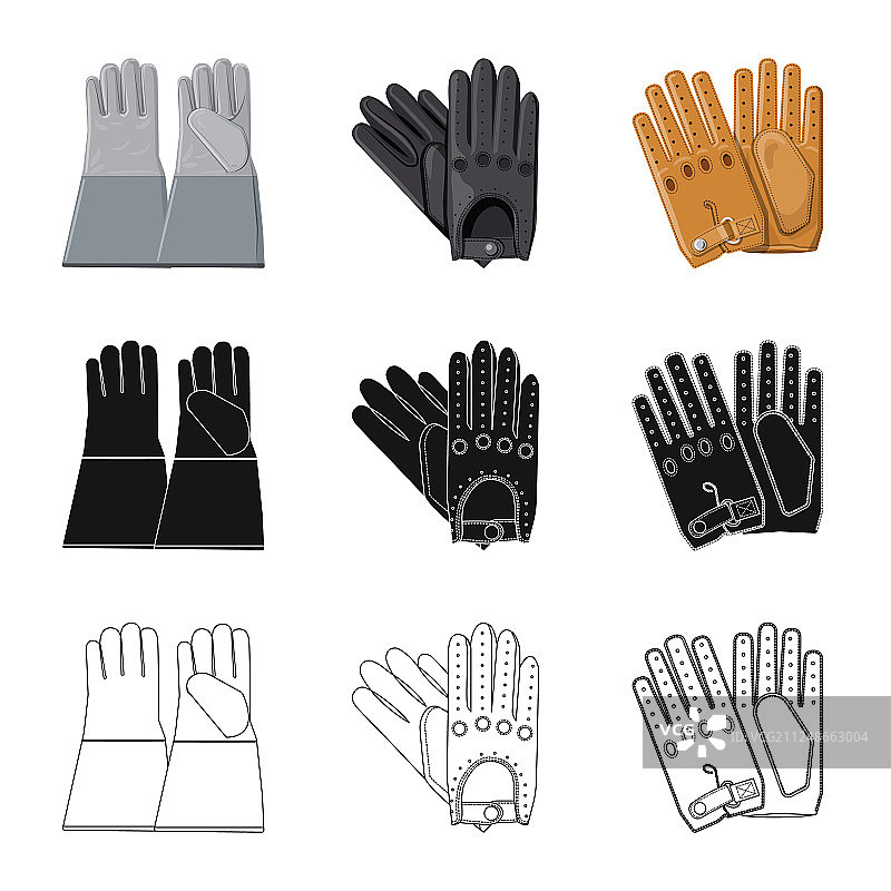 手套和冬季图标素材图片素材