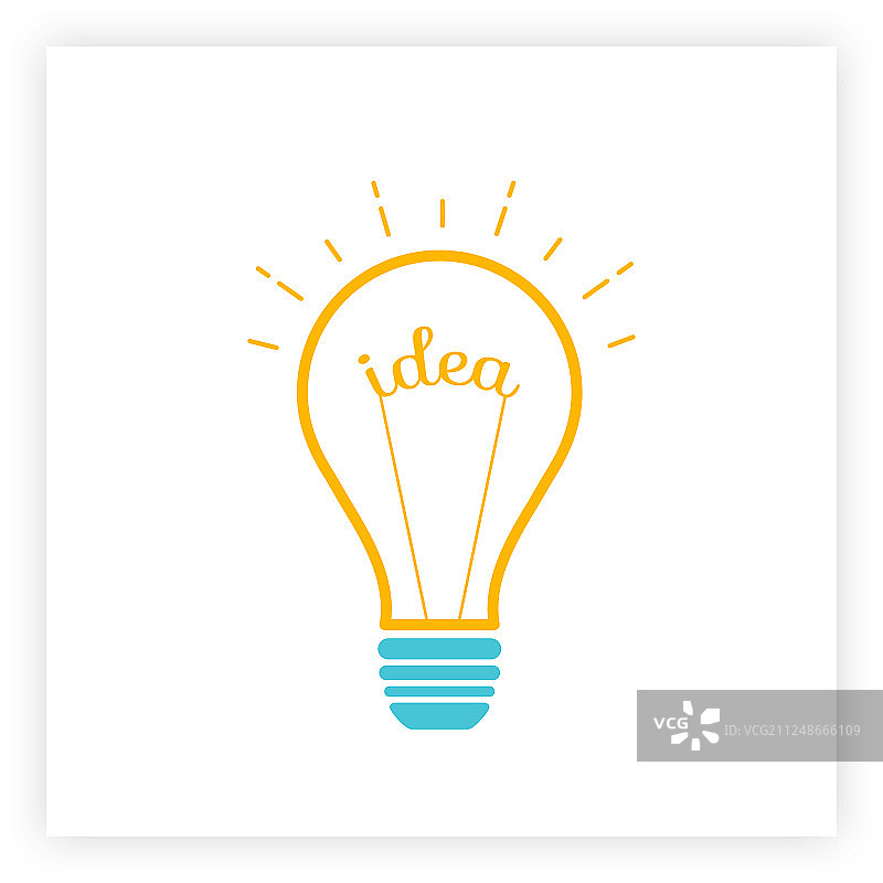 灯泡创意和头脑风暴概念图片素材