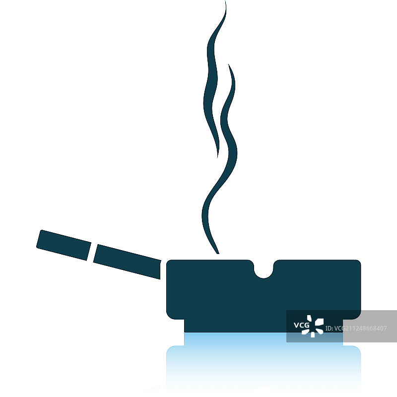 烟灰缸里的香烟图标图片素材