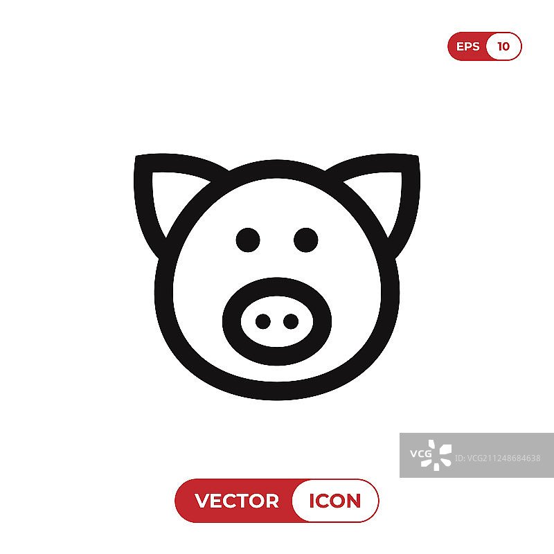 猪图标图片素材