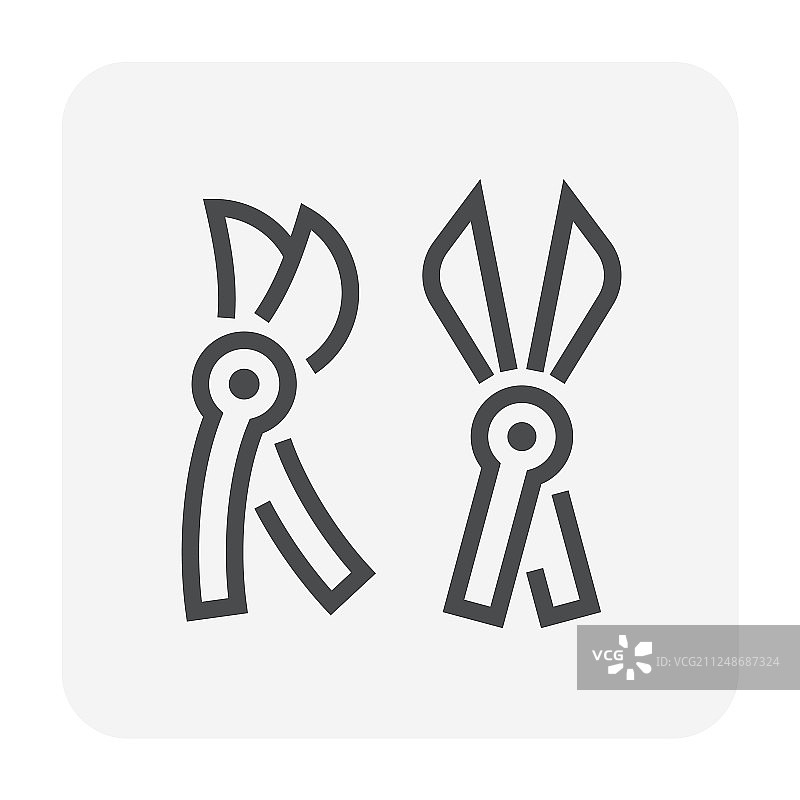 修枝剪图标图片素材