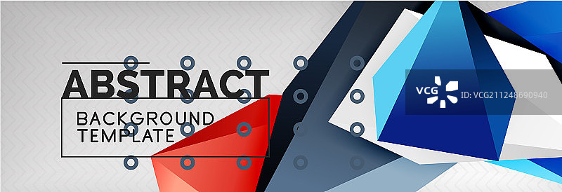 三维多边形形状几何背景图片素材