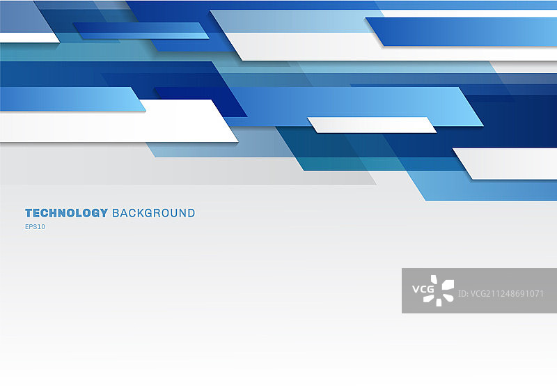 抽象蓝色白色闪亮几何标题图片素材