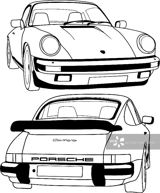 保时捷911 Carrera 1986图片素材