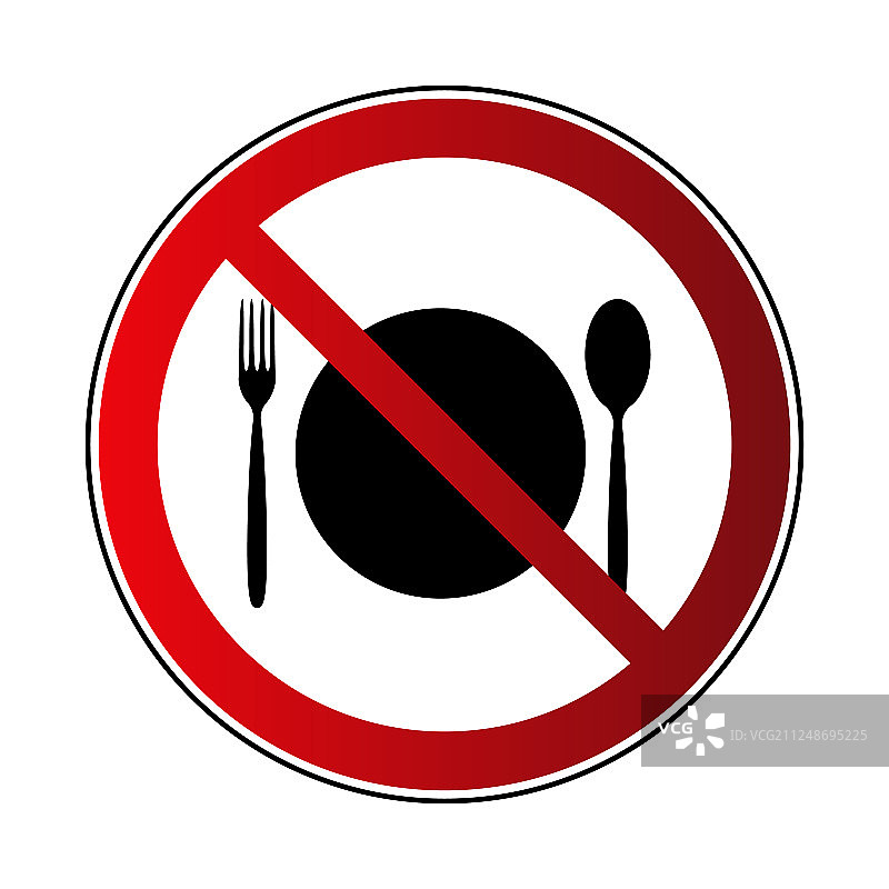 禁止食物标志图片素材