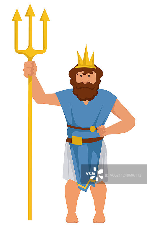 波塞冬或尼普顿希腊或罗马古代神图片素材