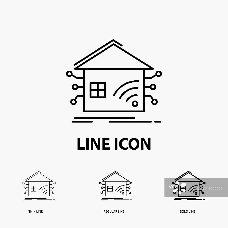 智能家居网络自动化图标图片素材