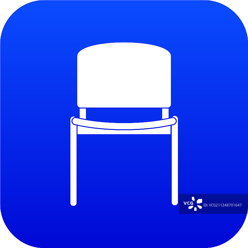 数字蓝色黑色办公椅图标图片素材