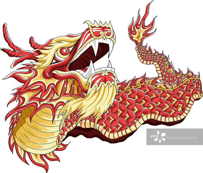 中国新年舞龙图片素材