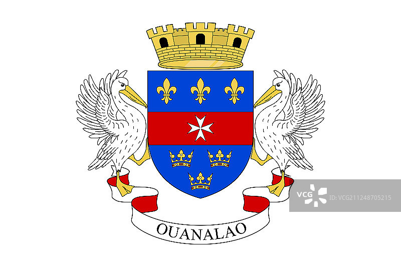 圣巴泰勒米岛国旗图片素材