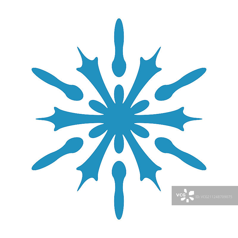 简单的雪花图案图片素材