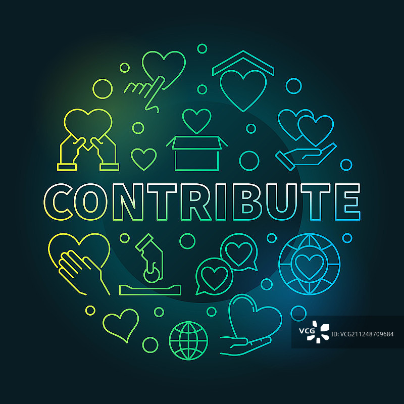 圆形彩色图案图片素材