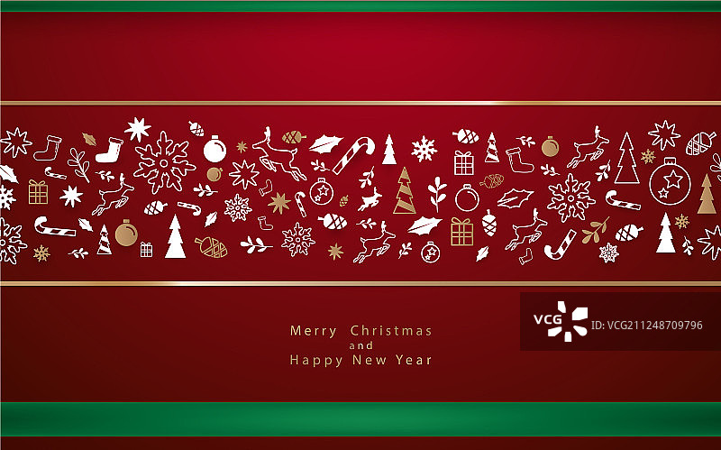 圣诞装饰冬季元素背景图片素材