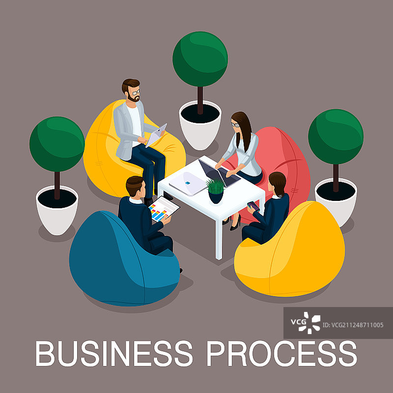 2.5D商务人士创业发展图片素材