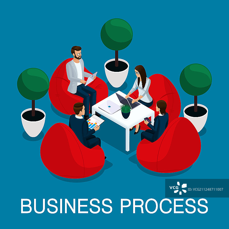 2.5D商务人士创业发展图片素材