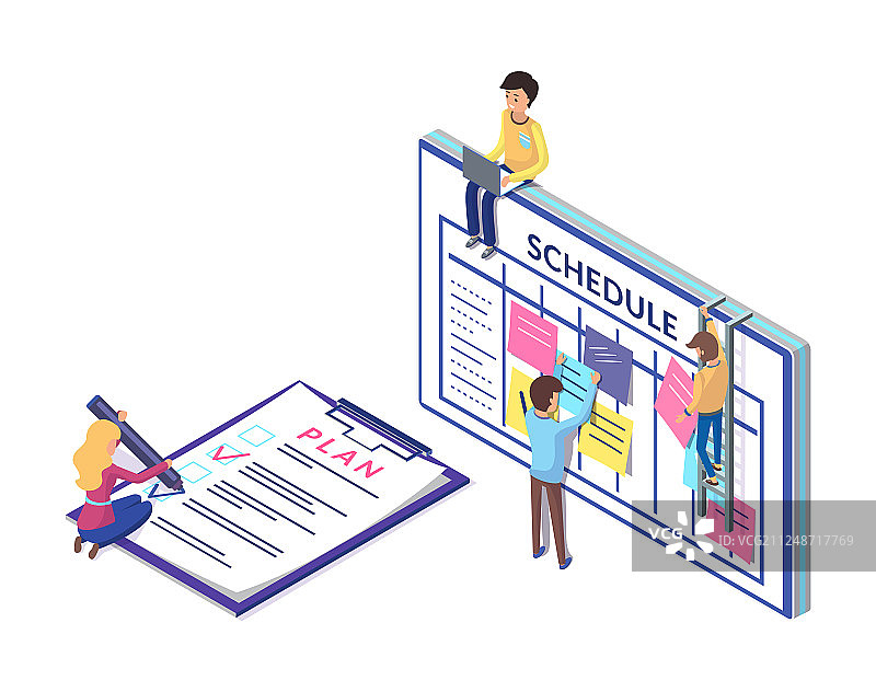 剪贴板上的日程计划商业策略图片素材