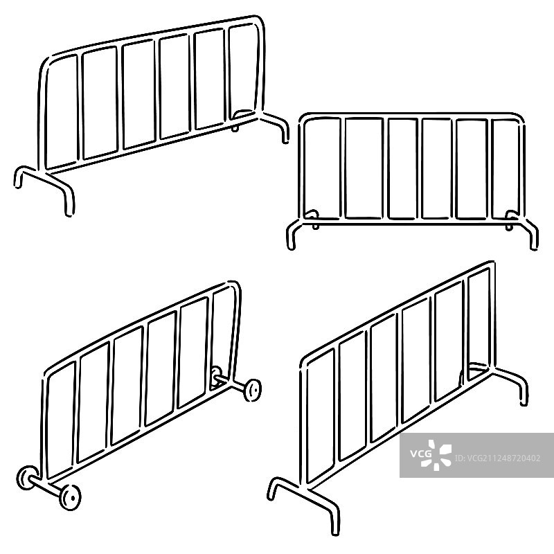 交通围栏套装图片素材