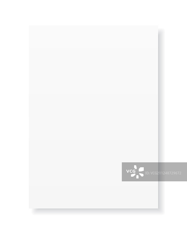 带阴影的空白A4白色纸张图片素材